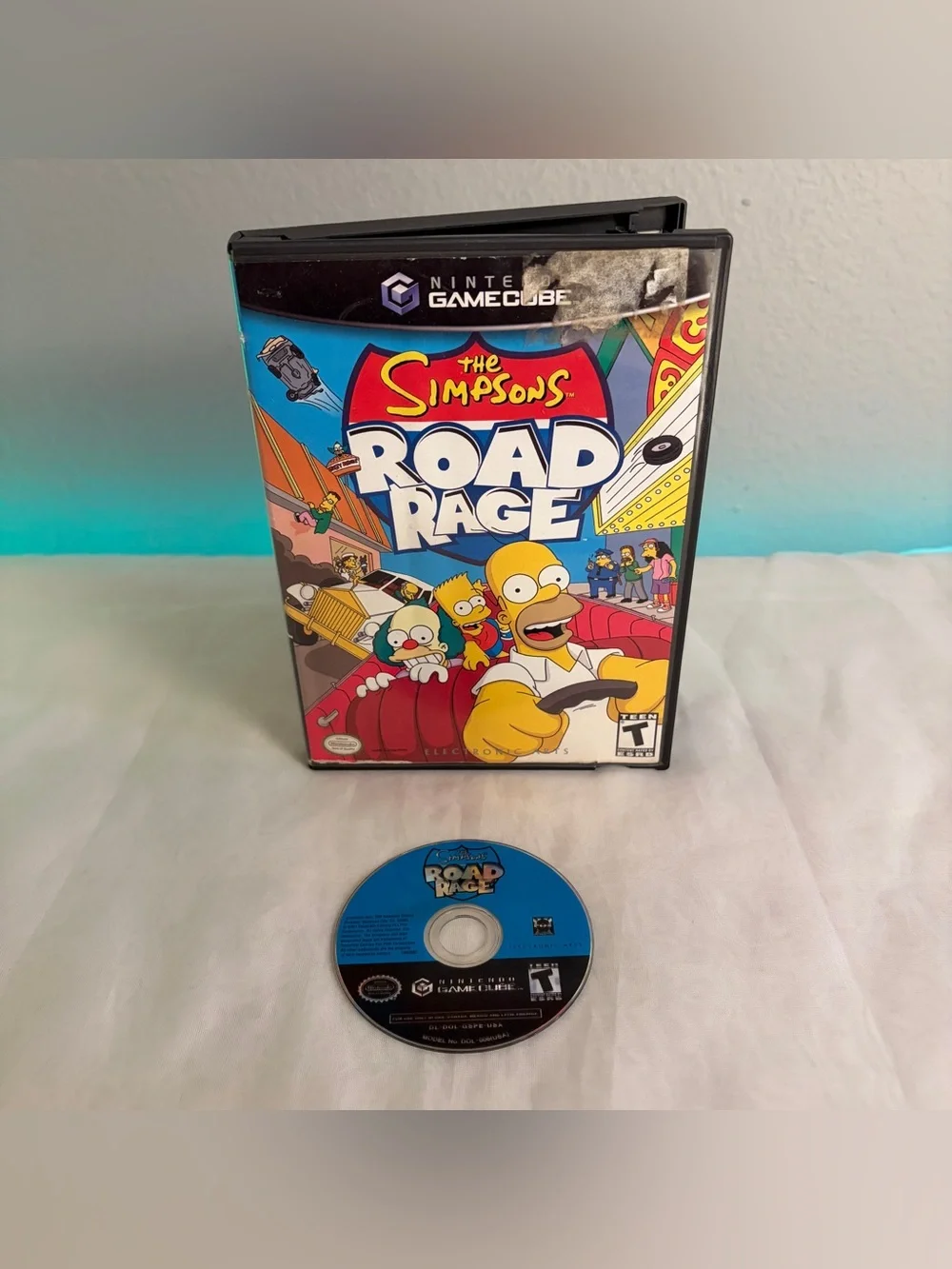 Nintendo Gamecube Simpsons Road Rage - No Manual 2001 Tested & Works Videogame